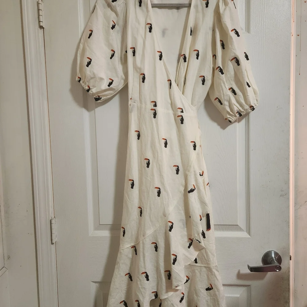 Farm Rio Toucan Wrap Dress - Picture 2 of 7